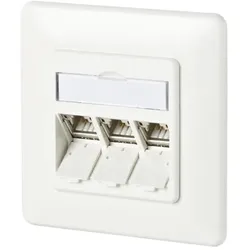 METZ CONNECT C6Amodul 3 Port 180°M UP reinweiß