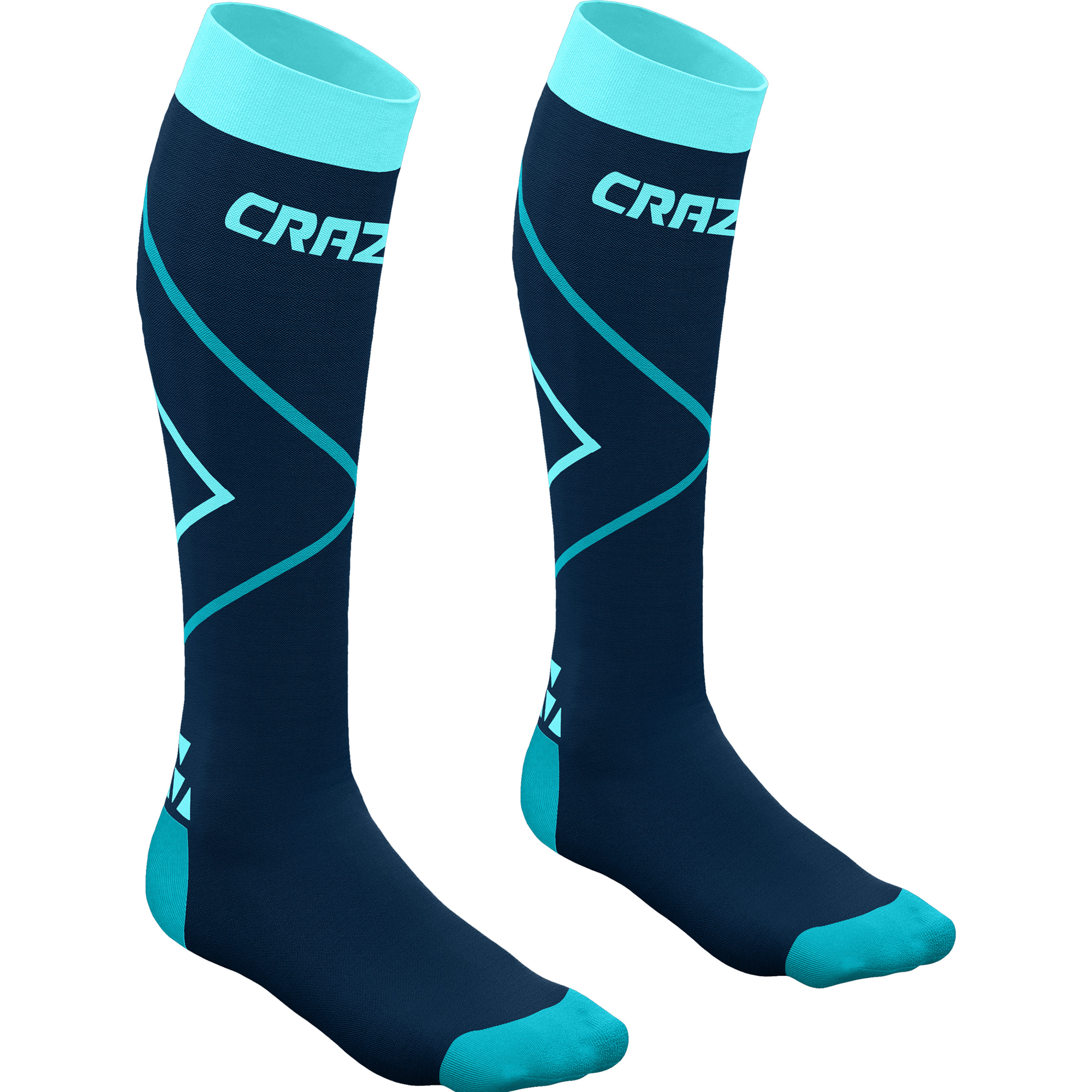 Crazy Energy Laufsocken blau Größe 39 Trekking Elastisch