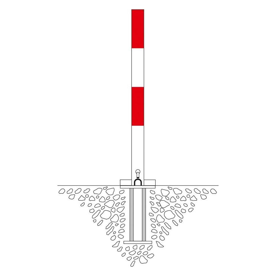 Moravia SESAM-A Kipp-Pfosten 70 x 70 mm feuerverzinkt (116.12.751)