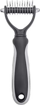 Uplift Curations Professional Pet Deshedding Brush Dog And Cat Hair Remover Comb grey S