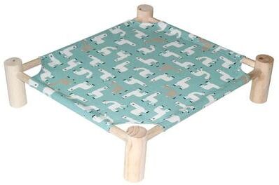 Uplift Essentials Elevated Wood Frame Breathable Pet Hammock style 4