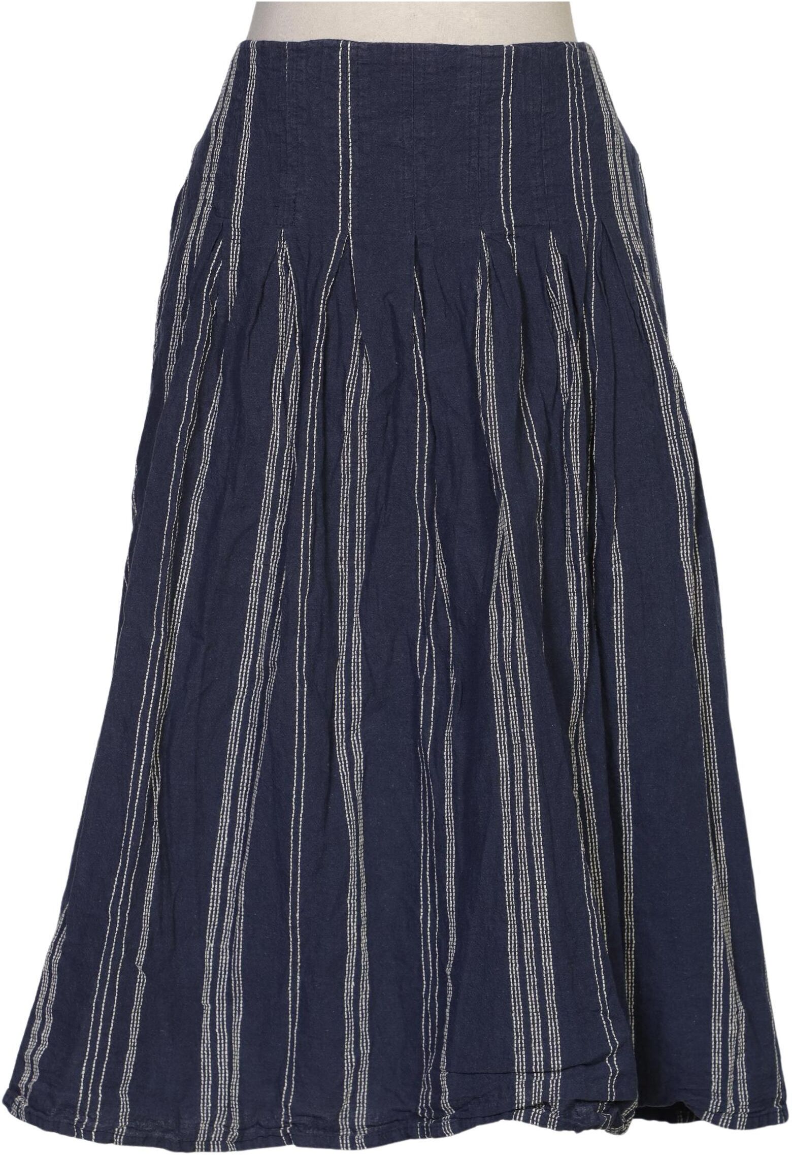Thought Damen Rock, Marineblau, Gr. EU 38, Hanf / Baumwolle - Second Hand