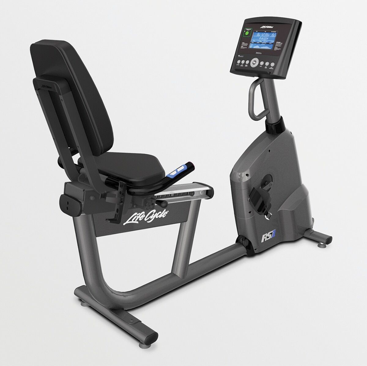 Life Fitness Bicicleta Reclinada Rs1 Go . Titanium Silver