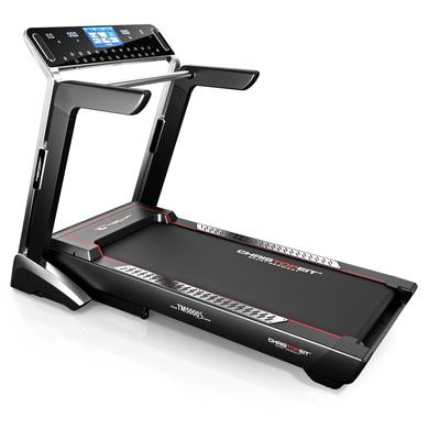 Laufband CHRISTOPEIT SPORT "TM 5000S" Gr. 1, silber (schwarz, silber), Laufbänder, ohne Unterlegmatte, bis max. 22 km/h, klappbar, mit Steigung, 150 kg max. Benutzergewicht, B:88cm H:136cm L:194cm, Topseller
