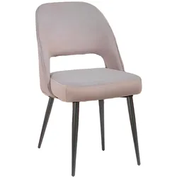 Stühle Madras mit wasserdichter Polsterung in grauer für die Gastronomie. Innenmöbel für Bar, Restaurant und Café.