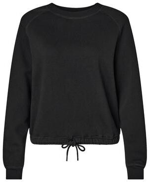 LAT 3528 Women's Boxy Fleece T-Shirt in Black size Large   60/40 cotton/polyester fleece