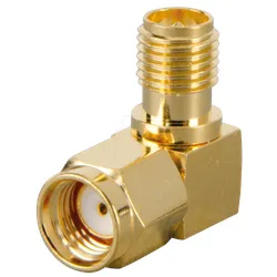 SMA REV ST-BUW - Adapter, SMA-REV-ST auf SMA-REV-BU, 90°
