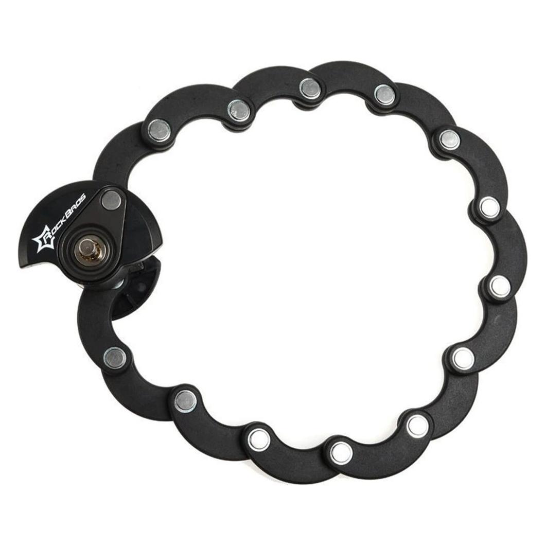 Rockbros Zapięcie rowerowe WL798 składane U-lock - czarne (70.10 cm) (5907769389993)
