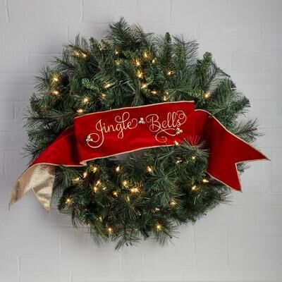 Regency International "6""X44"" ""Jingle Bells"" Velvet Banner"