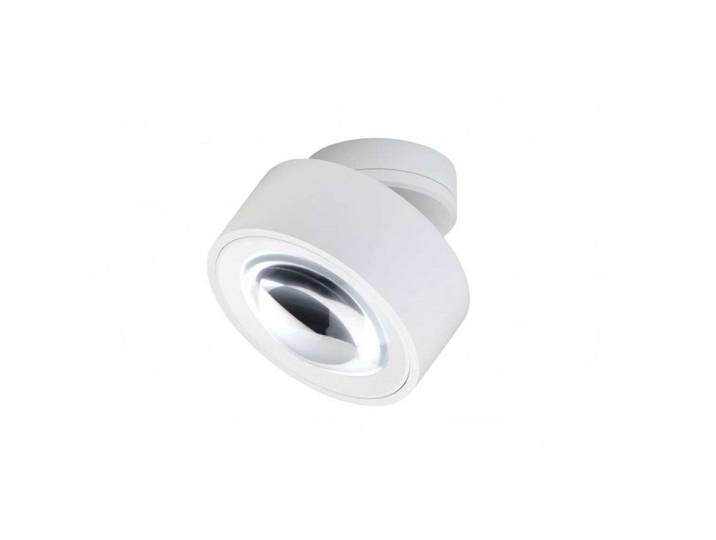 Easy Lens W120 Deckenspot, weiß, DTW - Antidark - Wohnzimmer - Aluminium