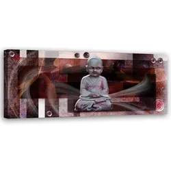 WANDBILD feng shui buddha statue