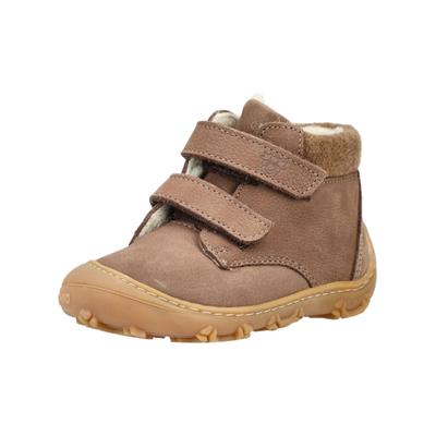Lauflernschuh PEPINO "Pepino Halbschuhe Leder", Baby, Gr. 20, Lammwolle, beige (schoko), Leder, Schuhe Lauflernschuh