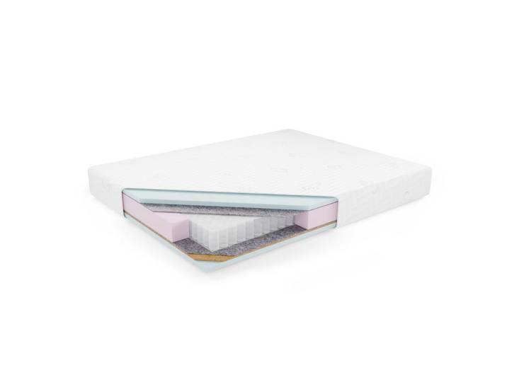 Kaiser Möbel Taschenmatratze Matratze Kreta, 90x200 cm, H2/H3, Weiß, H2 + H3, 90x200 cm, Schlafzimmer, Matratzen, Taschenfederkernmatratzen