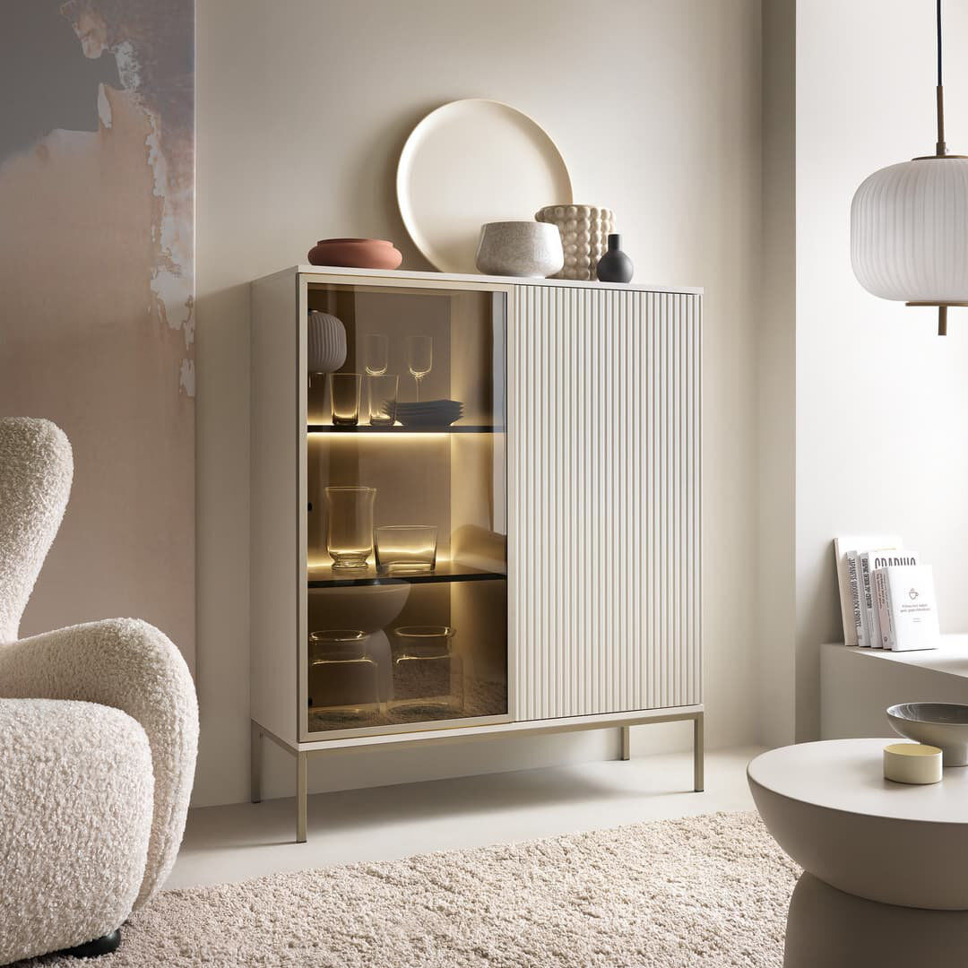 Brayden Studio Sento 104cm Sideboard Cashmere 126cm H X 104cm W X 39cm D