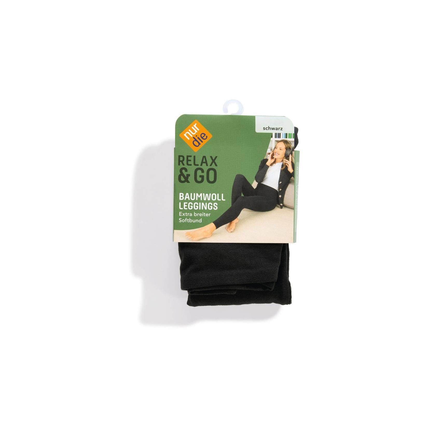 Nur Die Baumwoll Leggings - schwarz Gr. L