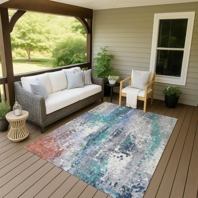 Addison Rugs Machine Washable Indoor/ Outdoor Abstract Pixels Chantille Rug