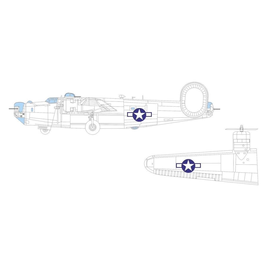 Eduard B-24H US national insignia 1/72 (CX668)