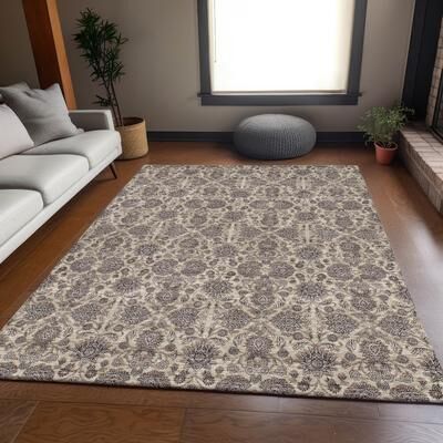 Addison Rugs Premium Washable Super Soft Floral Borderless Mayfield Rug