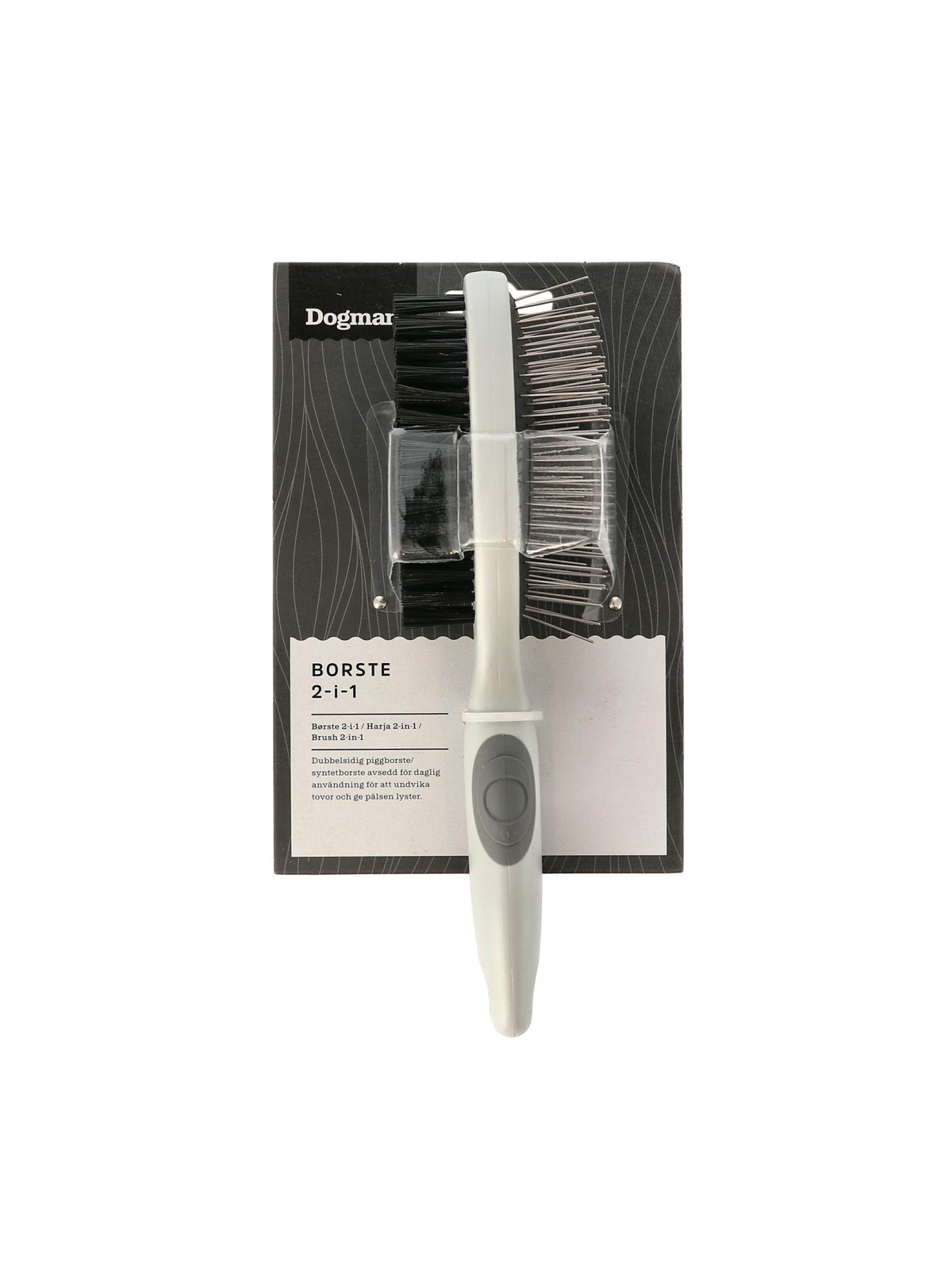 Dogman Haustier Pflegebürste 2-in-1 22cm