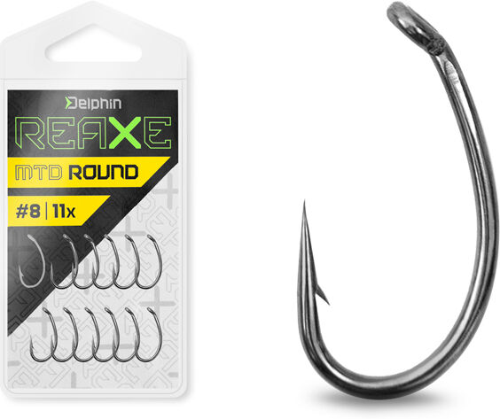 Hameҫon Delphin REAXE MTD ROUND / 11pcs #8 Silver, Gray #8