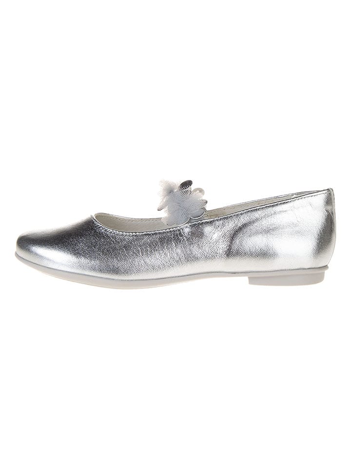 Primigi Leder-Ballerinas "Fantasy party" in Silber - 36