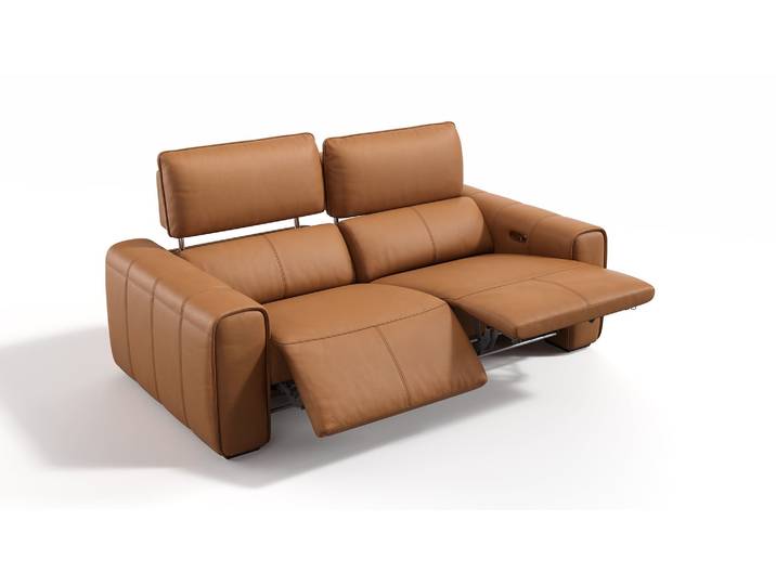 Leder Relaxcouch MAROLA 3-Sitzer Ledergarnitur Leder Sofa Funktionssofa