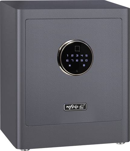 Basi 2020-0000-1200 mySafe Premium 350 Möbeltresor Zahlenschloss, Fingerabdruckschloss Grau