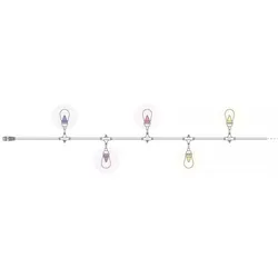 Twinkly S14 Bulb Strings 50 RGB LED - black, Lichttechnik Leuchtmittel