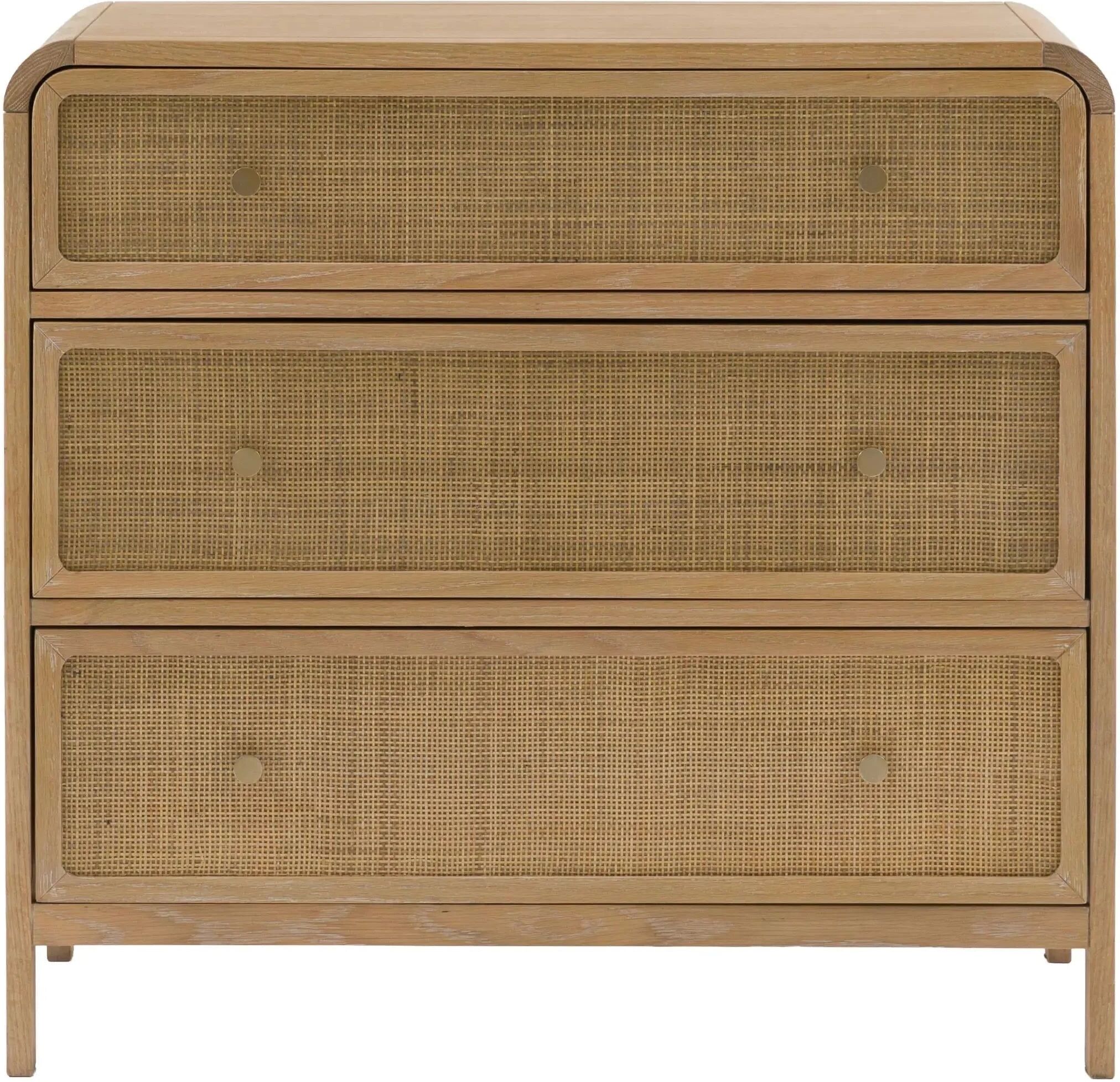 Nook Natural Rattan 3 Drawer Chest