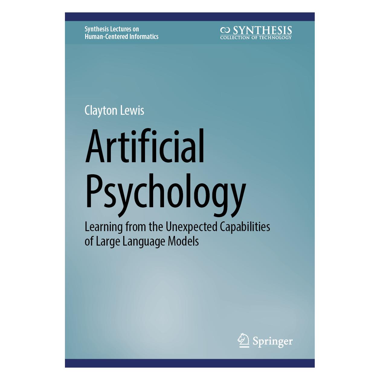 Springer Artificial Psychology (Englisch, Hardcover, Clayton Lewis) (53959486)