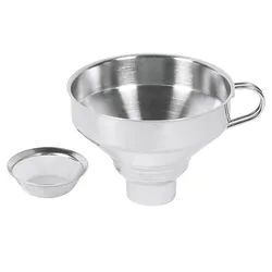 KÜCHENPROFI Trichter Edelstahl mit Sieb 9cm Ø13cm