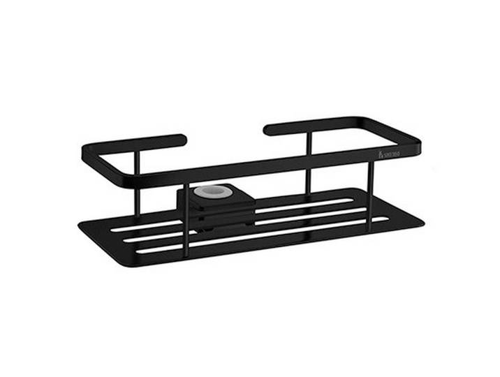 Smedbo Seifenkorb, Schwarz, Metall, eckig, 25x6x10.3 cm, Badaccessoires, Badaccessoires-Serien