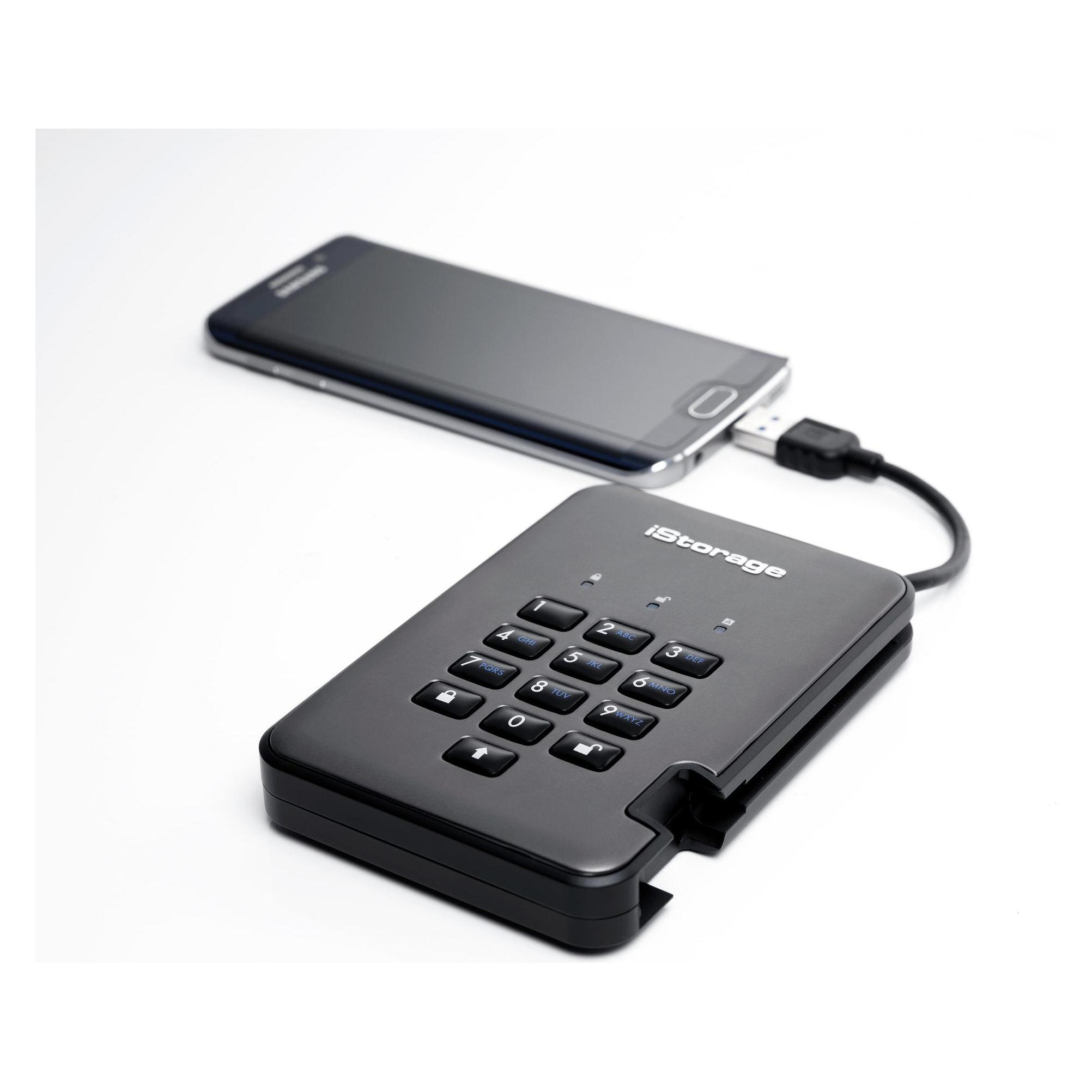 iStorage diskAshur Pro2 SSD 512GB FIPS (0.51 TB) (IS-DAP2-256-SSD-512-C-X)