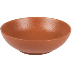 Salatschüssel Vesuvio terra 24 cm - Orange Rund Steingut Table Passion