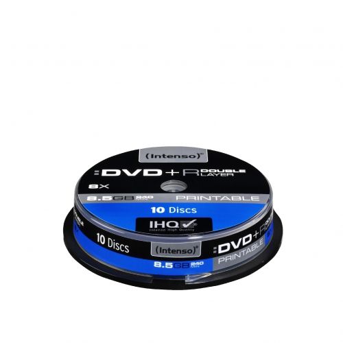 Intenso 8x DVD+R Double Layer 8,5GB 10er Spindel Printable Rohlinge 4381142