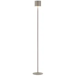 Musterring Leuchten Akku-Stehlampe Marisa Alu, Eisen, Stahl & Metall Grau Taupe