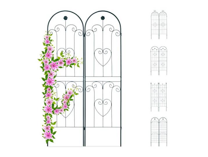Relaxdays Plantenklimrek set van 2