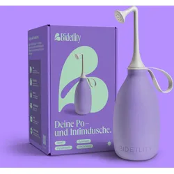 Bidetlity Mobile Po-Dusche Proud Purple | Podusche & Intimdusche | ersetzt Feuchttücher | Wochenbett & Reise-Bidet