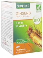 Naturland Ginseng Bio 75 Végécaps - Pot 75 végécaps