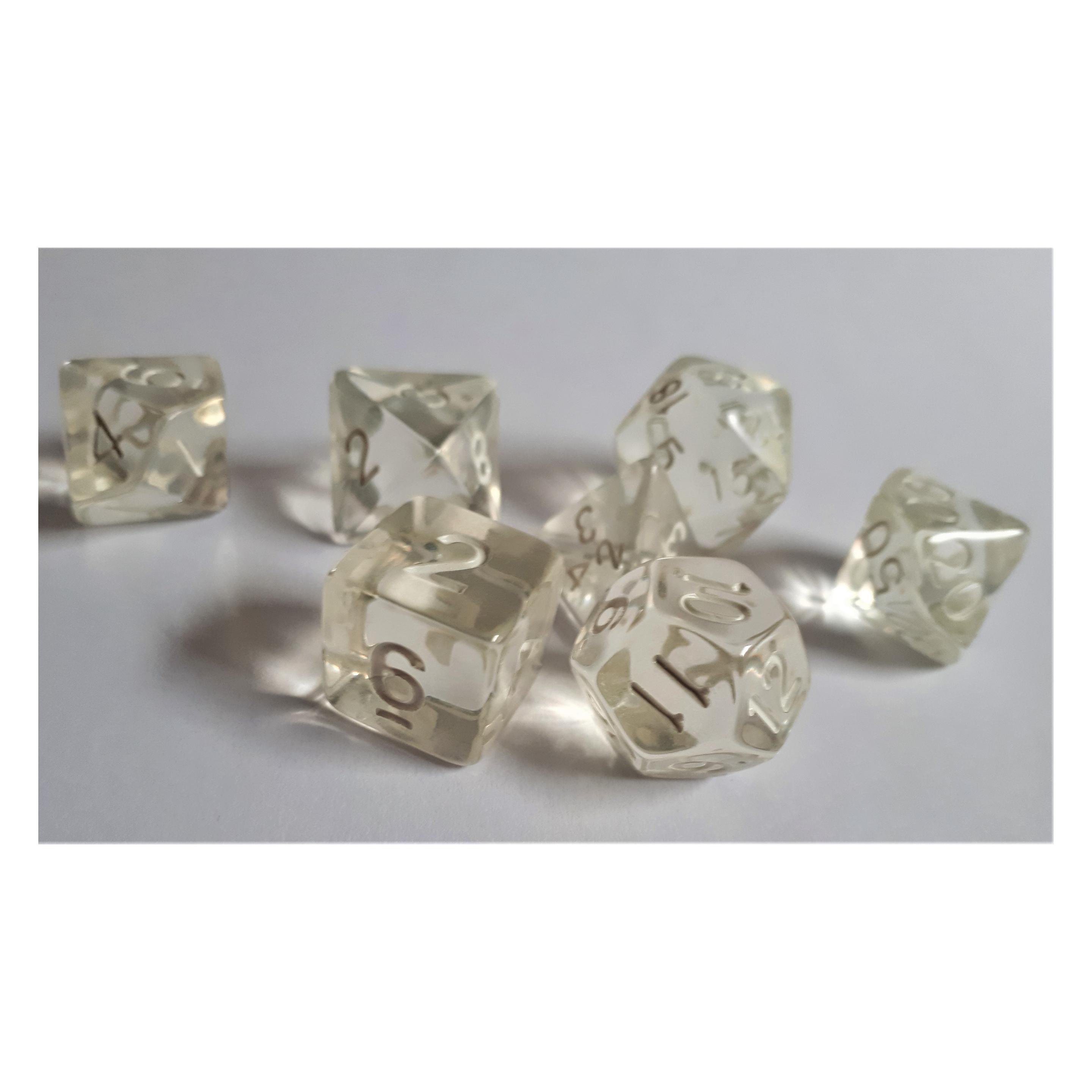 Dice4friends Würfelset Transparent: Crystal (7) (DIC09128)