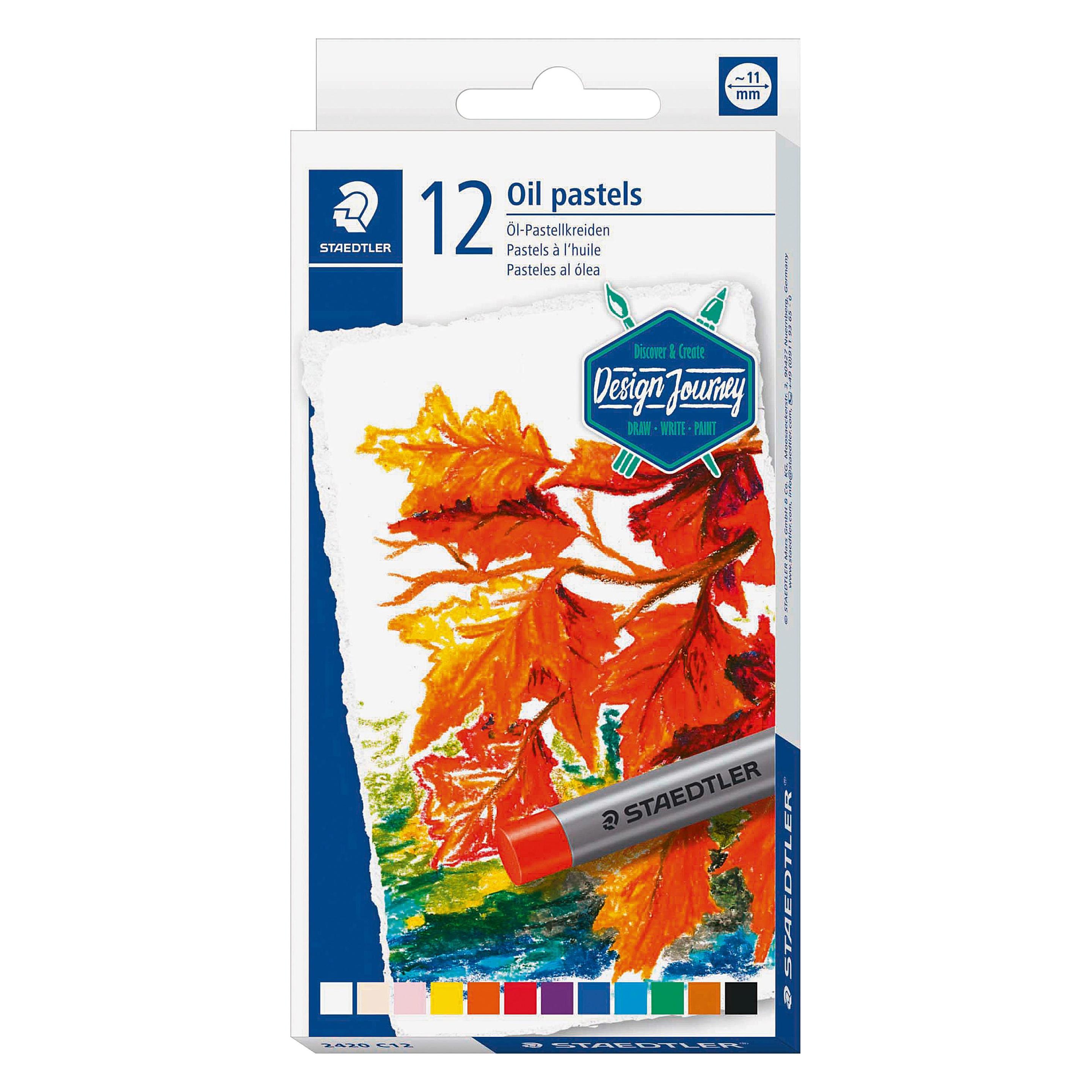 Staedtler 2420 Öl-Pastellkreide Kartonetui mit 12 Stück, sortiert (12x) (2420 C12)