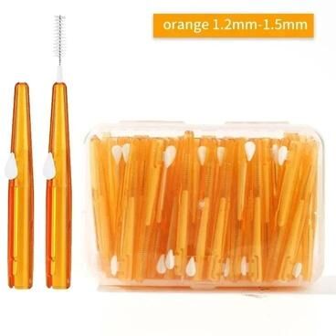 Uplift Essentials Curved Interdental Cleaning Brush Set 20 Piece Dental Care Kit 1.2 1.5mm 30pcs