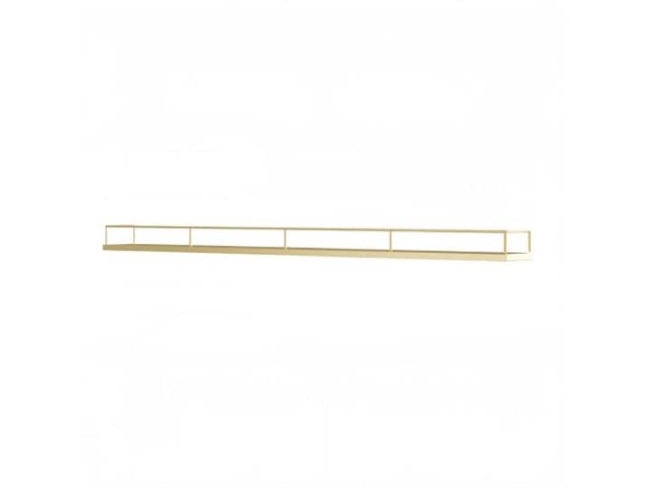 TeeoQaeo Wandmontiertes Metall Weinregal Schlanker Flaschenhalter Zur Präsentation Weinaufbewahrung Für Hausbar Küche Esszimmer Flaschen Organizer Und Barzubehör(Gold,100CM_Style 1)