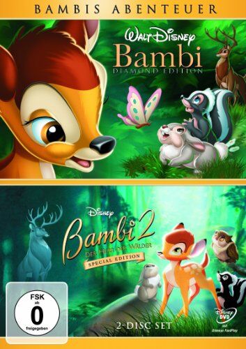 David D. Hand - Bambi / Bambi 2: Der Herr der Wälder (2 DVDs) - Preis vom 04.10.2026 03:51:26 h