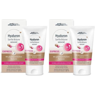 Hyaluron Sanfte Bräune Express Gesicht Creme 2x 2x30 ml