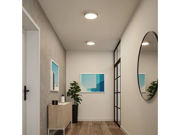 Malik LED Deckenleuchte 3-step Dim. Weiß - Paulmann - Wohnzimmer - Modern - Kunststoff - Bündig