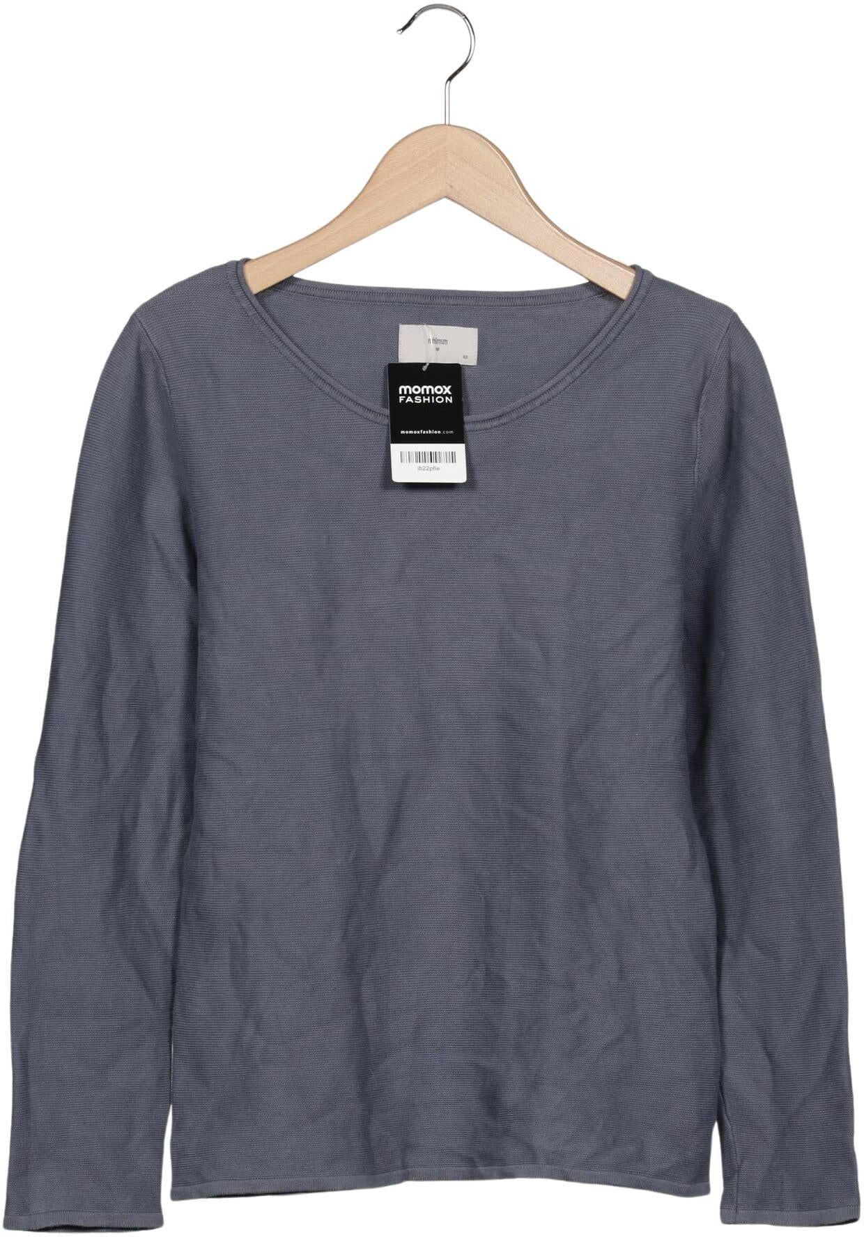 Minimum Damen Pullover, Grau, Gr. XS, Baumwolle - Second Hand