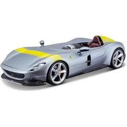 Bburago 18-36912 - Modellauto - Ferrari Monza SP1 Signature Edition (silber, Maßstab 1:43)