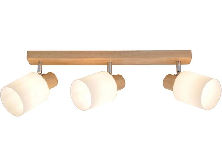 3 Spots ALICIA 47cm 40W natürliches holz