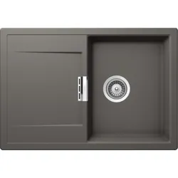 Schock Unterbau-Einbauspüle Mono D-100S U Silverstone